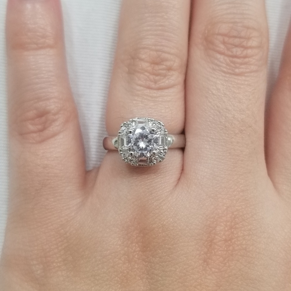 925 sterling silver stamped Wedding engagement - Picture 7 of 10
